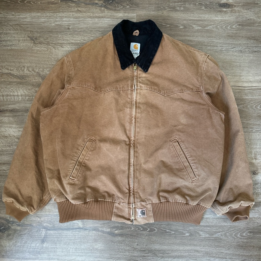 Vintage Carhartt J14 BRN Firm Duck Traditional Coat – Size 2XL ✅